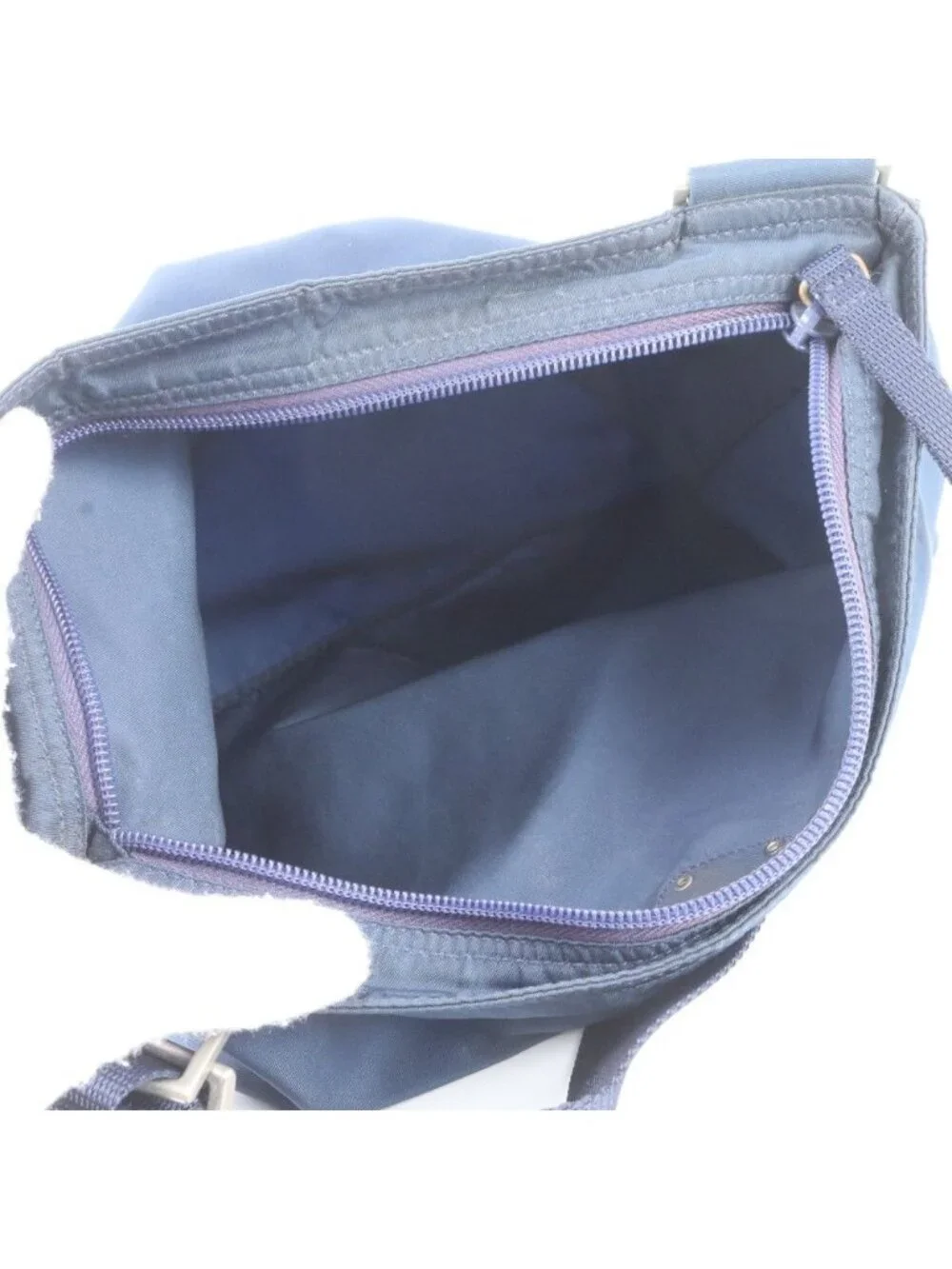 Prada Tessuto Nylon Triangle Logo Shoulder Bag Crossbody Messenger Navy